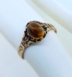 Antique Victorian 1800's 10k Yellow Gold Golden Cabochon Stone Ring | eBay Victorian Gold Jewelry, Antique Engagement Rings Victorian, Victorian Rings Vintage, Victorian Gold Ring, Vintage Gold Ring, Antique Rings Victorian, Antique Gold Rings, Art Nouveau Ring, Victorian Engagement Rings