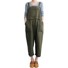 Material: This Baggy Overalls For Women Are Made Of High Quality Cotton, Which Is Soft And Comfortable, Lightweight And Breathable. The Overall Jumpsuit Women Is A Must Have Oversized Overalls Beach Jumpsuit In Your Wardrobe. Match: Linen Overalls For Women Can Be Matched With With Tank Tops, Tube Tops, T-Shirts, Jackets, Sneakers, Sandals, High Heels, And Beach Hats. No Matter What Spring, Summer, Autumn, Or Winter, It Can Be Matched With A Sense Of Fashion Trend. Size: This Oversized Sleeveles Baggy Overalls, Loose Overalls, Fashion Baggy, Beach Jumpsuits, Linen Harem Pants, Overalls Casual, Linen Overalls, Cotton Overalls, Jumpsuit With Pockets