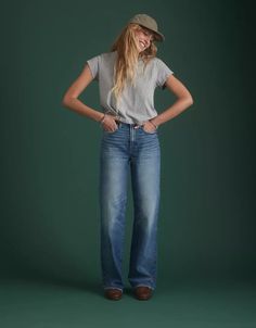 AE77 Premium Stovepipe Jean Retro Wide Leg Jeans For Everyday, Stovepipe Jeans, Cool Stuff, The Cool, American Eagle Outfitters, Women's Jeans, American Eagle, Women Jeans, Wardrobe