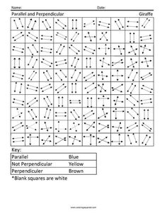 the worksheet is filled with lines and dots