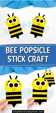 Let’s celebrate the arrival of the season by doing a fun kids craft project with the kids! Break out the paint brushes and popsicle sticks to make this bee popsicle stick craft for kids that’s as adorable as it is fun. Kids will transform ordinary supplies into buzzing bees that are sure to bring smiles to their faces. And if your little ones are buzzing with excitement about all things bee related, check out our other bee activities and spring crafts for kids. Popsicle Stick Craft, Bumble Bee Craft, Spring Crafts Preschool, Spring Activity, Bee Activities, Kids Craft Supplies, Paper Bag Puppets