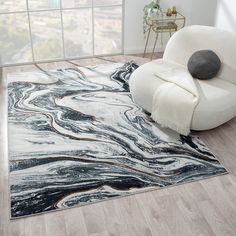 abstract-marble-blue-living-room-area-rug Carpet Cleaner Solution, 5x7 Rugs, 5x7 Area Rug, 6x9 Area Rugs, Carpet Cleaner, Gray Design, Scandinavian Decor, 8x10 Rugs, 8x10 Area Rugs