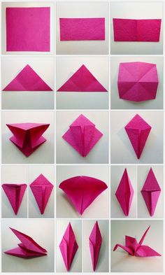 how to make an origami bird