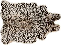 an animal print rug with spots on it