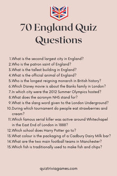 England quiz | England trivia | England questions and answers | England quiz questions and answers | England trivia questions and answers | England England question and answers | England quiz trivia | England quiz questions | free England trivia game | free England trivia questions Picture Quiz, True Or False Questions, Counties Of England, Famous Scientist, 2012 Summer Olympics, Netflix Tv Shows, True Or False, Quiz Questions And Answers, Trivia Questions And Answers