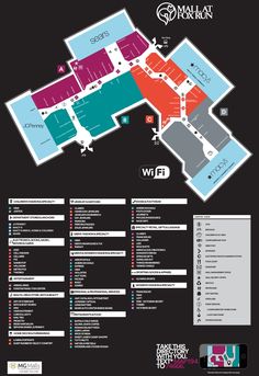 the floor plan for an event with seating and directions to each venue, as well as their location