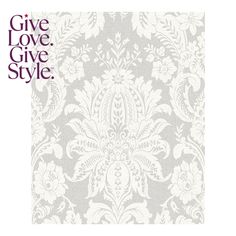 the cover of give love, give style magazine with an image of a floral pattern