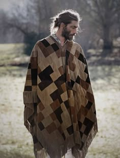 Bvlgari Man Extreme, Mens Cape, Book Fashion, Cape Cloak, Men's Long Hairstyles