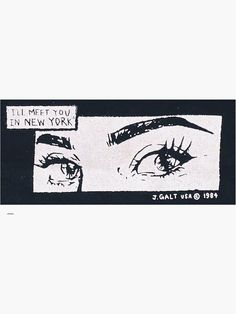 an advertisement for the new york eye company, featuring two women's eyes and one man