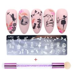 Description: The nail stamper has multiple exquisite pattern, which is very fashion and has shiny effect. With the characteristics of DIY design and easy using, the nail stamper makes your nails more beautiful and is worthy sharing with your friends. Made of premium stainless steel material, the nail stamping plate is durable and long term use. The length of the product is about 15.5cm, the width of the product is about 4cm, the height of the product is about 2cm. It is suitable for dating, part Silicone Sponge, Nail Stamper, Nail Stamping Plates, Stamping Plates, Nail Stamping, Print Templates, Stainless Steel Material, Steel Material, Diy Nails