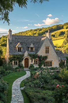 Beautiful English Country House Exteriors - Edward George English Cottage House Exterior, Old English Cottage Exterior, Old French Cottage, French Countryside House, Country House Exteriors, English Country House Exterior, English Cottage Exterior, Scotland House, Timeless Exterior