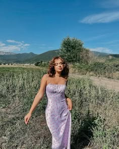 Lavender Sundress, Lavender Outfits, Lavender Outfit, Summer Dress Trends, Tight Dress Outfit, Beautiful Summer Dresses, Cottagecore Outfits, Dress Aesthetic, Backless Maxi Dresses