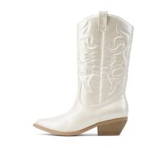 PRICES MAY VARY. Latest Fashion and Trend for Stylish and Sexy Look This style runs true to the size. Slip on Style for easy on/off Shaft length including heel: approximately 13" Heel Height: 1.75", Platform Height: .25" Soda shoes latest collection ~ "Reno" White Sparkly Cowgirl Boots, Women's Western Clothing, Rhinestone Cowboy Boots, Glittery Boots, Shiny Boots, Halloween Dance, White Cowboy Boots, Soda Shoes, Boots Knee