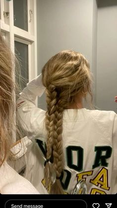 Waterfall Braid Hairstyle, Work Hair, Sport Hair, Game Day Hair, Hairstyle Ideas