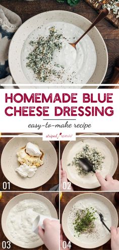 how to make homemade blue cheese dressing