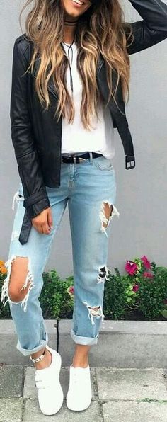 Find More at => http://feedproxy.google.com/~r/amazingoutfits/~3/BxP1z7MjApo/AmazingOutfits.page Instagram Baddie, Jackets Fashion, Looks Street Style, Short Hairstyle, Sneakers Outfit, 가을 패션, Fashion Mode