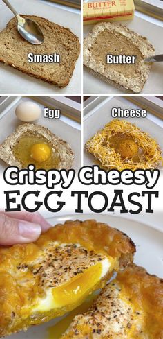 how to make crispy cheesy egg toast