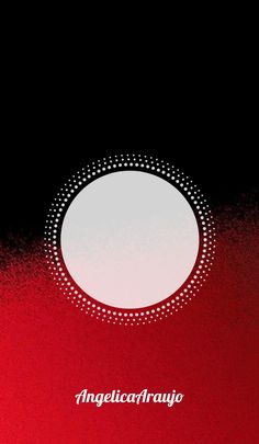 an image of a red and black background with white circles in the center that reads angelic cardanajujo