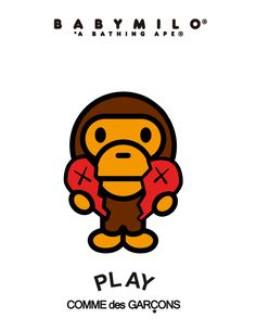 a cartoon monkey with boxing gloves on its chest and the words play written in spanish