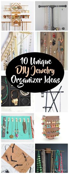 the top 10 unique diy jewelry organizer ideas