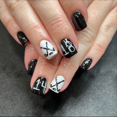 Lacrosse Nails, Hockey Nails Designs, Fingernail Colors, The Most Beautiful Nails, Most Beautiful Nails, Pretty Fingers, Fake Nails Designs