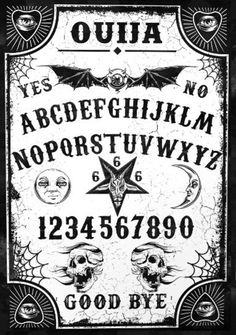 an old fashioned gothic alphabet with skulls on it