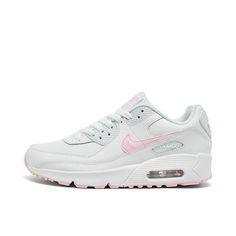 Grade School Nike Air Max 90 LTR White/Pink Foam-White White Size: 6.5.  Gender: unisex.  Age Group: kids. Big Kids Shoes, Nike Court Vision Mid, Nike Air Max 90 Ltr, Nike Force 1, White Sneakers Men, Wishlist 2024, Toddler Nikes, 95 Nike, White Shoes Sneakers