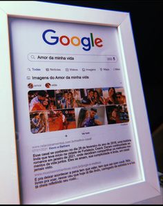 an image of a google page displayed in a white frame