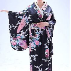 Gender:Women's; What's in the box:Kimono Coat; Types:Kimono,Robe,Yukata; Holiday:Masquerade; Style:Japanese Traditional; Occasion:Party; Material:Polyester; Age Group:Adults; Listing Date:06/13/2022; Clothing Length:; Bust:; Waist: Retro Cosplay, Yukata Women, Japanese Kimono Dress, Dress Templates, Kimono Online, Moda Kimono, Traditional Japanese Kimono, Kimono Japanese, Kimono Outfit