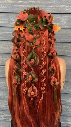 Christmas Hair, Hair Art, Hair Dos, Gorgeous Hair, Hair Designs, Pretty Hairstyles, Dyed Hair