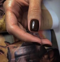 Brown Nail Polish, Brown Nail, Kardashian Outfit, Casual Nails, Her Nails, Manicure Y Pedicure, Dream Nails