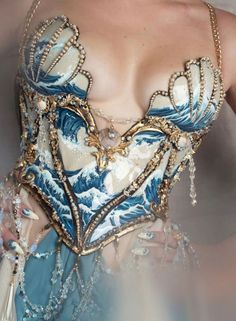 Porcelain Corset, Joyce Spakman, Surreal Fashion, Mermaid Aesthetic, Fantasy Gowns, Fairytale Dress, Dolce E Gabbana