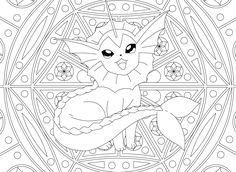 a coloring page with an image of a cat sitting on top of a flowery plant