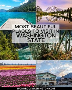 beautiful places to visit in washington state Cape Flattery, Skagit Valley Tulip Festival, Washington Mountains, Washington Vacation, Snoqualmie Falls, Most Beautiful Places To Visit, Washington Travel, Scenic Road Trip