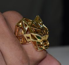 Panther Jewelry, Panther Ring, Pear Diamond Rings, Gold Animals, Vintage Inspired Rings, Etsy Gold Ring, Pear Diamond, Girly Jewelry, Silver Band