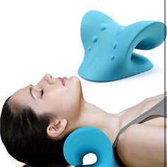 Nwot Neck Pillow Device 10 Minutes Of Relief Laying On This Device Daily Only Light Blue Left Neck Stretcher, Neck Traction, Spine Alignment, Point Acupuncture, Cervical Traction, Pinched Nerve, Traction Device, Stiff Neck, Cervical Spine