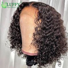 Short Curly Human Hair Wigs, Eva Hair, Remy Wigs, Curly Lace Wig, Curly Human Hair Wig, Lace Closure Wig, Lace Hair, Human Hair Lace Wigs, Closure Wig