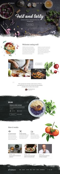 the website is designed to look like it has been made into a restaurant or cafe