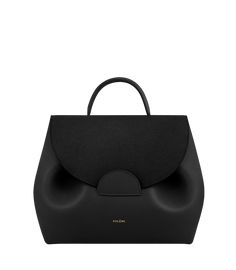 Polène | Bag - Numéro Un - Trio Black Latest Handbags, Eco Bags, Stylish Celebrities, Leather Handbags Women, Genuine Leather Handbag, One Bag, Day Bag, Pearl Drop Earrings, Number One