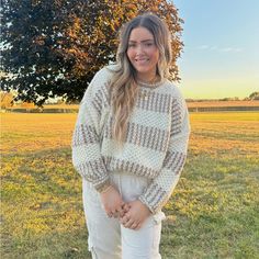 The Perfect Soft And Cozy Fall Sweater. Cream With Brown Details Cozy Fleece-lined Sweater For Fall, Cozy Fall Sweater With Heart Design, Brown Cozy Sweater With Soft Texture, Cozy Brown Fleece Sweater, Cozy Heart-shaped Fall Sweater, Cozy Fall Sweater, Plaid Skirt Outfit, Cozy Sweaters Autumn, Gold Key