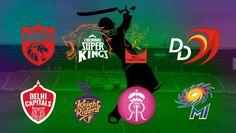 the logos for different sports teams are shown in this graphic design, with an image of a man holding a bat