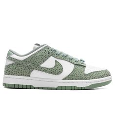 The Women's Dunk Low in a Oil Green/Oil Green/Treeline/Sail colorway is crafted with a leather & nubuck upper. Featuring a classic lace-up front, Nike branding, and a perforated toe box, this sneaker offers a blend of style and function. The midsole and oil green rubber outsole ensure lasting comfort and traction. Leather & Nubuck upper Lace-up front Nike branding Perforated toe box Rubber outsole Style No: FV6516-300 Nike Dunk Low Olive, Nike Dunk Low Medium Olive, Dunk Lows, Good Color Combinations, Baskets Nike, Nike Brand, Nikes Girl, Sb Dunk, Swag Shoes