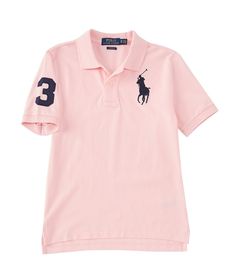 From Polo Ralph Lauren&#x2C; this polo shirt features:ribbed polo collar2 button placketshort-sleevesribbed cuffcontrasting big pony player on left chestcottonmachine washImported. Polo Shirt Outfits, Kids Shirts Boys, Camisa Polo, Style Streetwear, Dream Clothes, Dillard's, Mode Outfits, Big Boys, Outfit Inspirationen