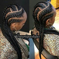 Braid Ideas For Black Women, African American Braided Hairstyles, Cabello Afro Natural, Braids Cornrows, Twisted Hair, Goddess Braids Hairstyles, African Hair Braiding Styles, Braided Cornrow Hairstyles