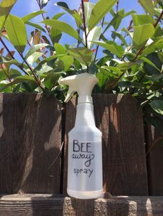 'Tis the season for pollinators to come out in full force. Keep bees from being a buzzkill by making your own natural bee repellent. How To Deter Bees And Wasps, Wood Bees How To Get Rid Of, Get Rid Of Bees On Deck, Get Rid Of Bees Outside, Carpenter Bee Repellent Diy, Bee Traps Diy How To Make, How To Get Rid Of Bees, Plants That Repel Bees And Wasps, How To Get Rid Of Bees Outside House