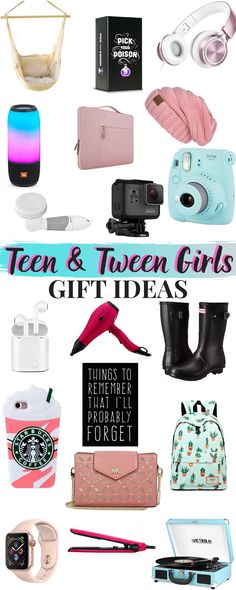 Teen & Tween Girls Gift Ideas, with lots of teenage girl presents Gifts Teen Girls, Teen Girl Gift Guide, Girls Presents, Girls Gift Guide, Girl With Headphones, Beautiful Guitars, Puppy Lover