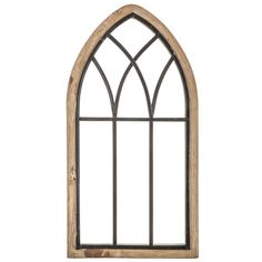 an arched window on a white background