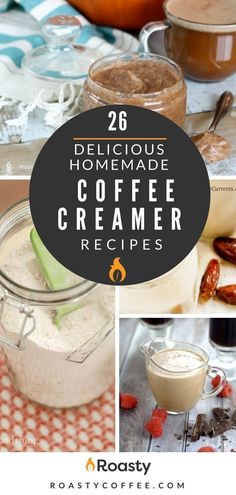 coffee creamer recipe collage with text overlay