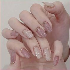 Ongles Beiges, Kutek Disney, Milky Nails, Nails Yellow, Nagel Tips, Manicure Tips, Blush Nails, Pretty Gel Nails, Nail Nail