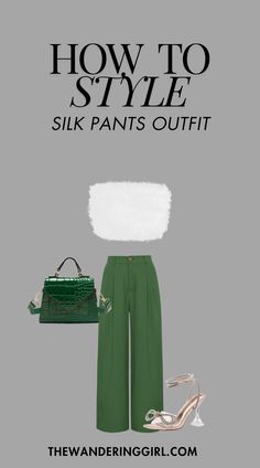 Looking for the best stylish silk pants outfits? Look no further! This post shows you 13+ silk pants outfit, silk pants outfit classy, silk pants outfit work, silk pants outfit women, silk pants outfit travel, silk pants outfit black, silk pants outfit summer, silk pants outfit fall, silk pants outfit casual, and more! Silk Pants Outfit Summer, Silk Pants Outfit Classy, Black Silk Pants Outfit, Pants Outfit Classy, Silk Pants Outfit, Black Silk Pants, Pants Outfit Work